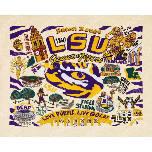 LSU Art Print 8x10