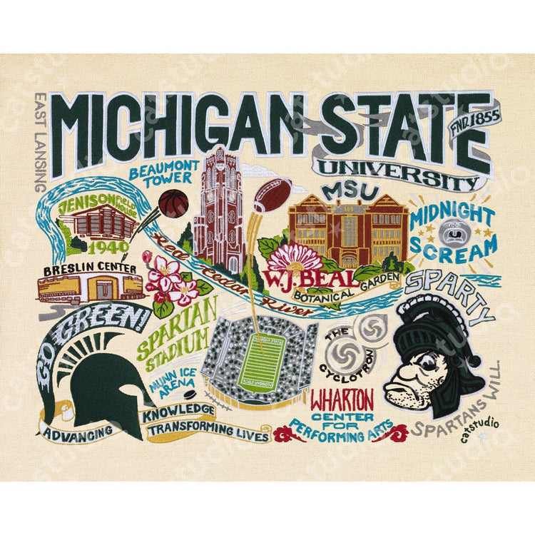 Michigan State University Art Print 8x10