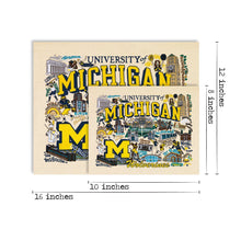 Michigan, University Art Print 8x10