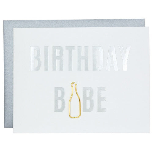 Birthday Babe Bottle Card